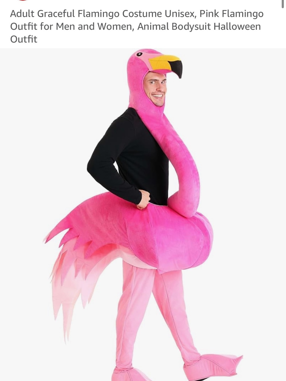 Unbranded Pink Plush Flamingo Costume for Women